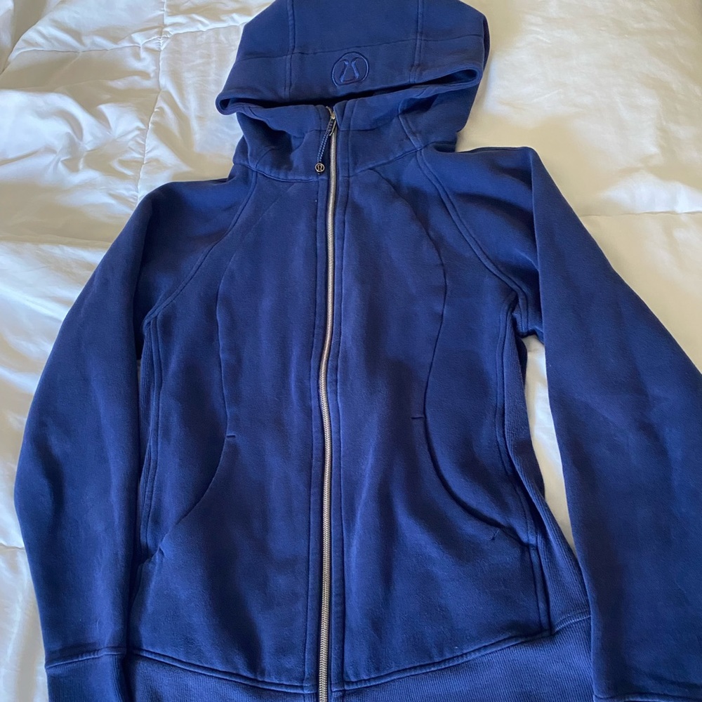 Blue lululemon scuba sweater